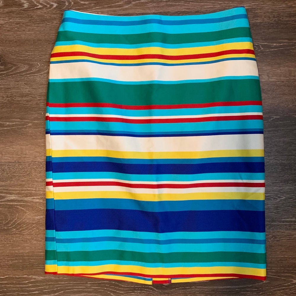 Colorful Talbots Striped Skirt 6P